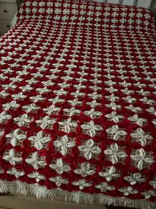 Colcha ganchillo retro