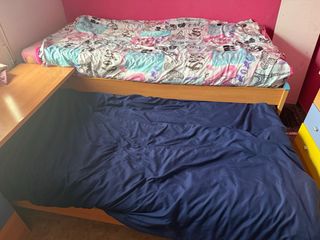 litera para niños con cajones y colchones