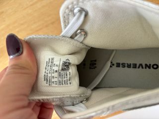 Converse All Star Argentate Taglia 34