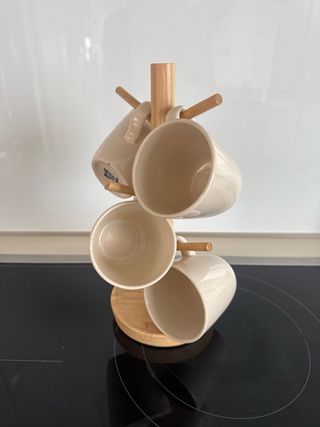 Porta tazze in bambù fino a 6 tazze