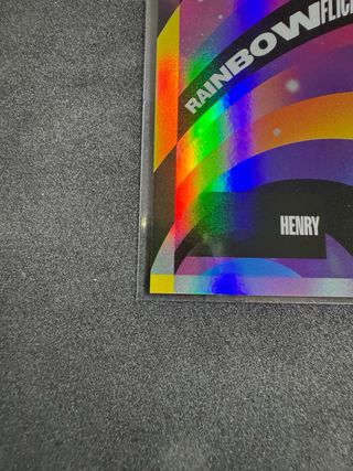 Tarjeta Henry Rainbow Flick Topps