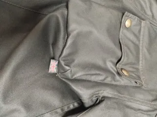 Chaqueta Belstaff, moto algodón encerado.
