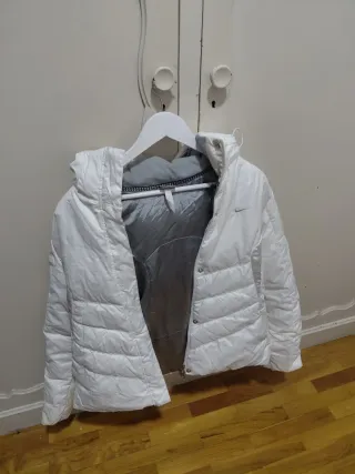 Chaqueta Nike Mujer Blanca y Gris
