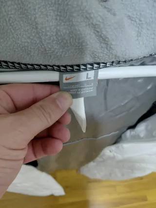 Chaqueta Nike Mujer Blanca y Gris