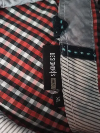 Camisa de cuadros hombre XL