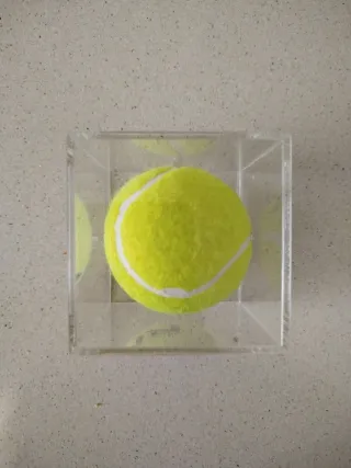 Pelota Tenis Firmada Rafa Nadal Caja Acrílico