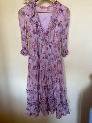 Vestido Highly Preppy floral rosa