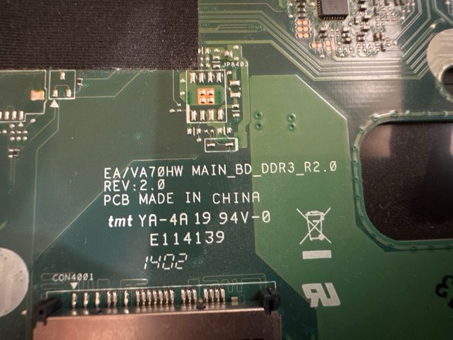 Placa base Acer Aspire E1-772G