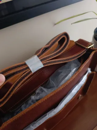 Maletín piel retro. Bolso de hombre. Bandolera.