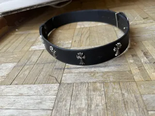 Cinturón Chrome Hearts Cruz 110cm Negro