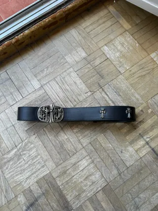 Cinturón Chrome Hearts Cruz 110cm Negro
