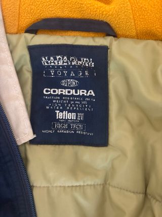 Abrigo Napapijri Invierno Azul y Beige