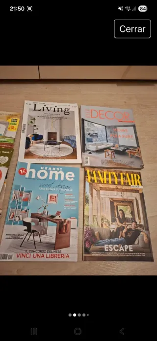 Revistas decoración italia lote 7 euros