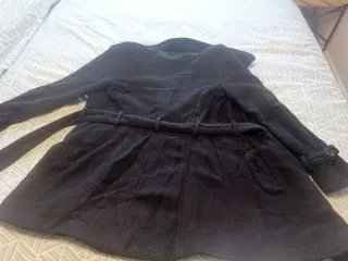 Abrigo invierno negro mujer