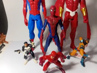 Figuras Marvel: Spiderman, Falcon, Punisher, Dared