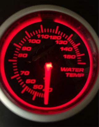 Medidor Temperatura Agua Coche Blackface