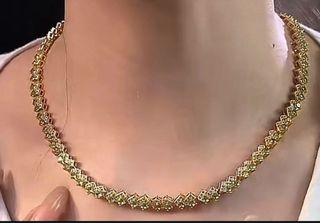 Collar Tenis Peridoto plata 925