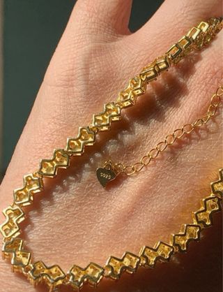 Collar Tenis Peridoto plata 925