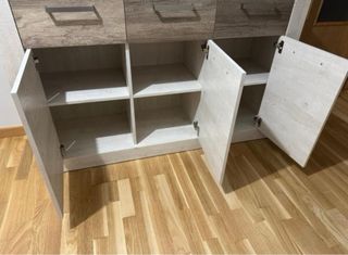 Mueble recibidor madera