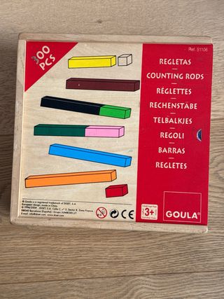 Regletas Goula de colores para contar