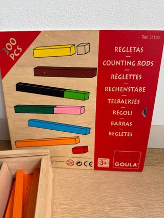 Regletas Goula de colores para contar