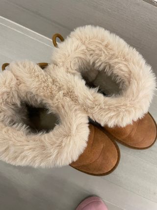 Botas niña peluche