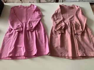 Lote 2 vestidos sudadera niña 6-8 años