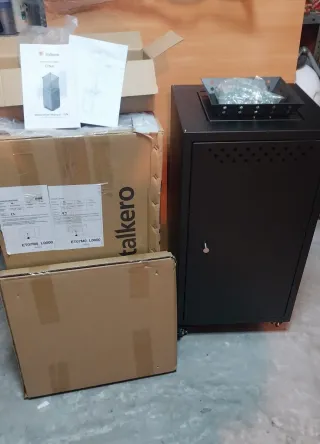 Estufa exterior cuadrada sin estrenar