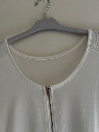 NUEVA Blusa 1XL Shein Curve Encaje Cremallera