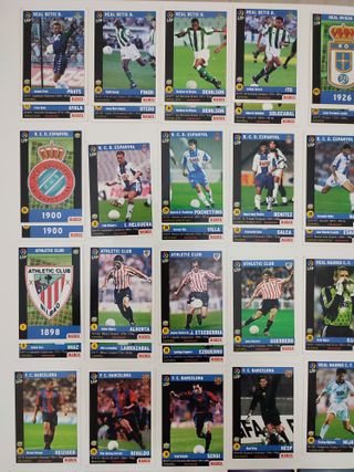 142 Cromos LFP Marca 1998/99 (No Adhesivas)