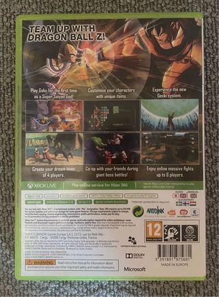 Xbox 360 Dragon Ball Z Battle of Z