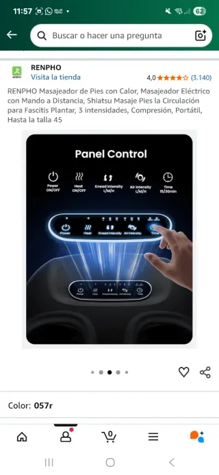 Masajeador de pies eléctrico