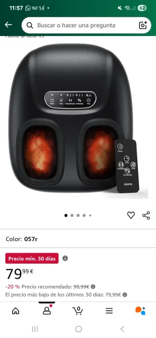 Masajeador de pies eléctrico