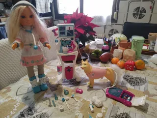 Nancy rescate con perro husky y trineo