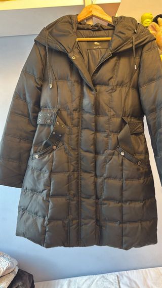 Plumífero Zara Mujer Verde Oliva