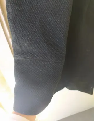 Abrigo negro lana talla M