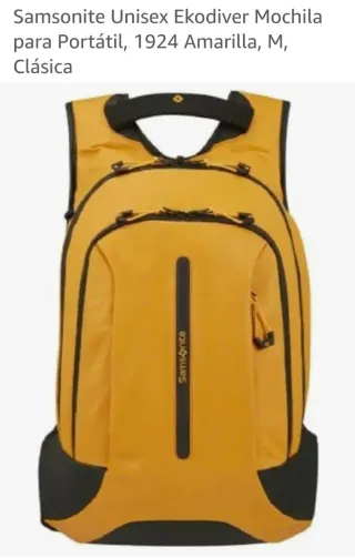 Mochila Samsonite Ekodiver Amarilla