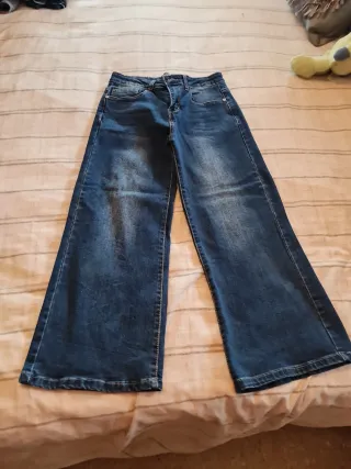 Pantalón vaquero acampanado niña 10 años