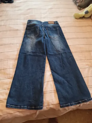 Pantalón vaquero acampanado niña 10 años