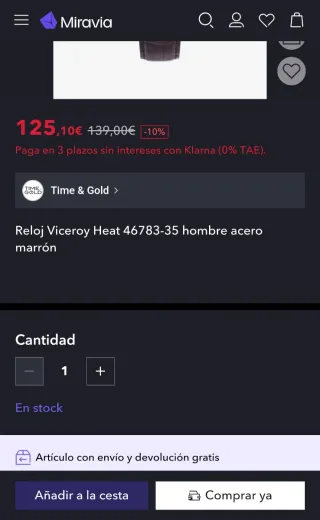 Reloj Viceroy Heat 46783 Azul/ Oro Rosa