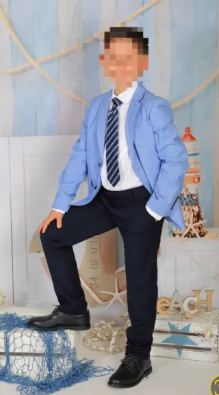 Traje de niño para comunión azul de coconut cortes