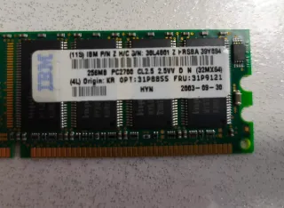 Memoria RAM IBM 256MB DDR 333MHz CL2.5