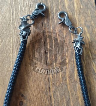 Catena portafoglio con teschio