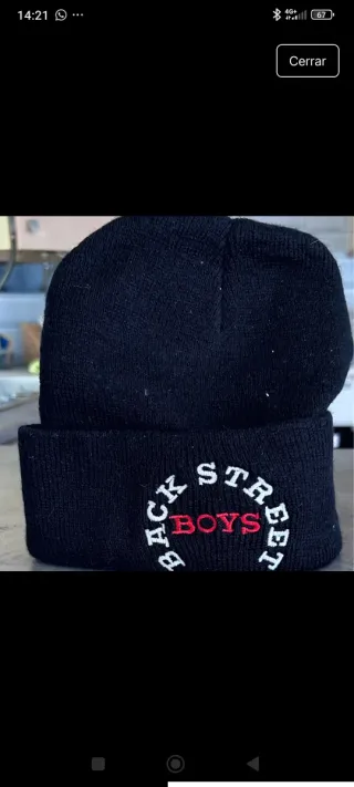 Gorro Backstreet Boys Negro