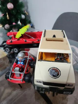 Playmobil Aventura: Coche, Barco y Kart