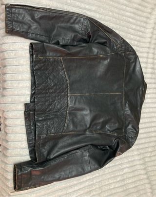 Cazadora Biker Green Coast Talla 50 Negra