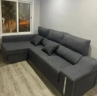 Nuovo divano chaise longue in tessuto Aqualine, ideale per famiglie e animali domestici