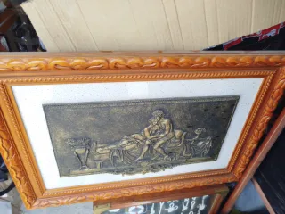 3 Antiche Cornici in Legno e Metallo