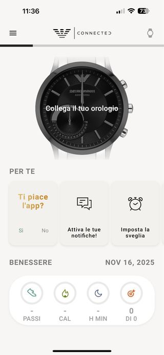Smartwatch Emporio Armani Nero/Argento