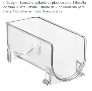 Botellero apilable Mdesign Transparente